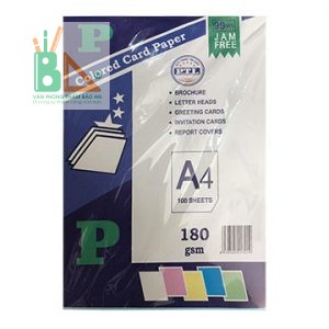 Bìa màu A4 180gsm