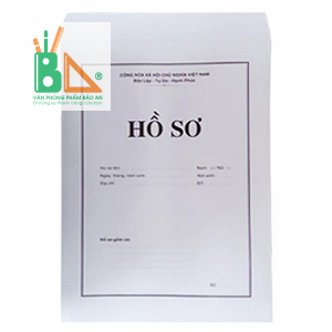 Bìa hồ sơ xin việc trắng F4 80 gsm