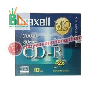 Đĩa CD Maxell - Hộp xanh 10 cái