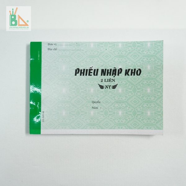 Phiếu nhập kho 2 liên 13x19cm