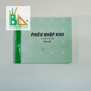 Phiếu nhập kho 2 liên A5