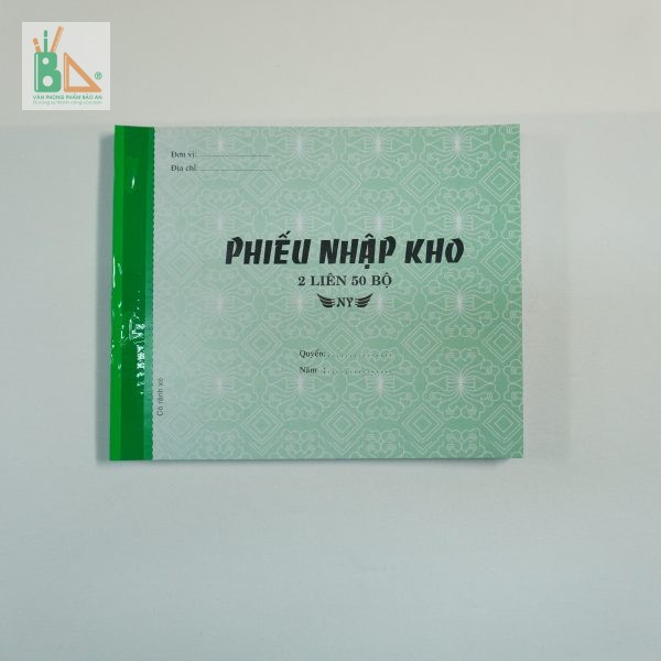 Phiếu nhập kho 2 liên A5