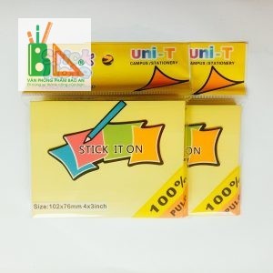 Giấy note vàng 3x4 uni - T