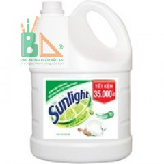 Nước rửa chén Sunlight can 3,6kg - thiên nhiên