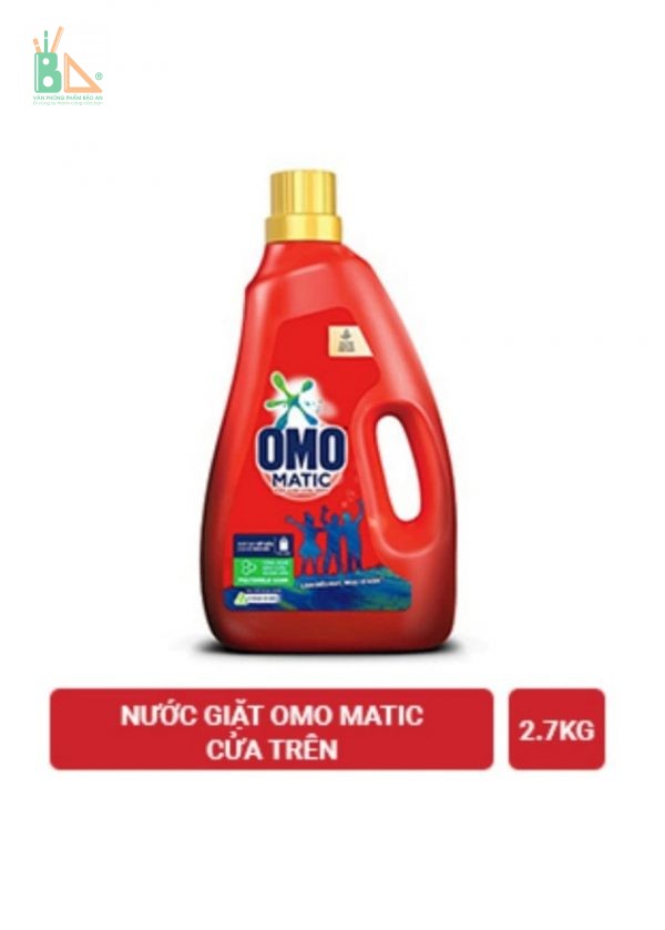 Nước giặt Omo cửa trên 2,7kg