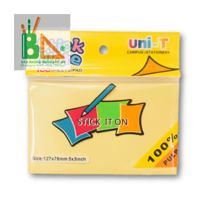 Giấy note vàng 3x5 uni - T