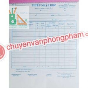 Phiếu xuất kho 3 liên A4